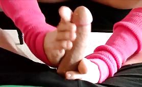 Sexy Amateur footjob cumshot compilation 2023
